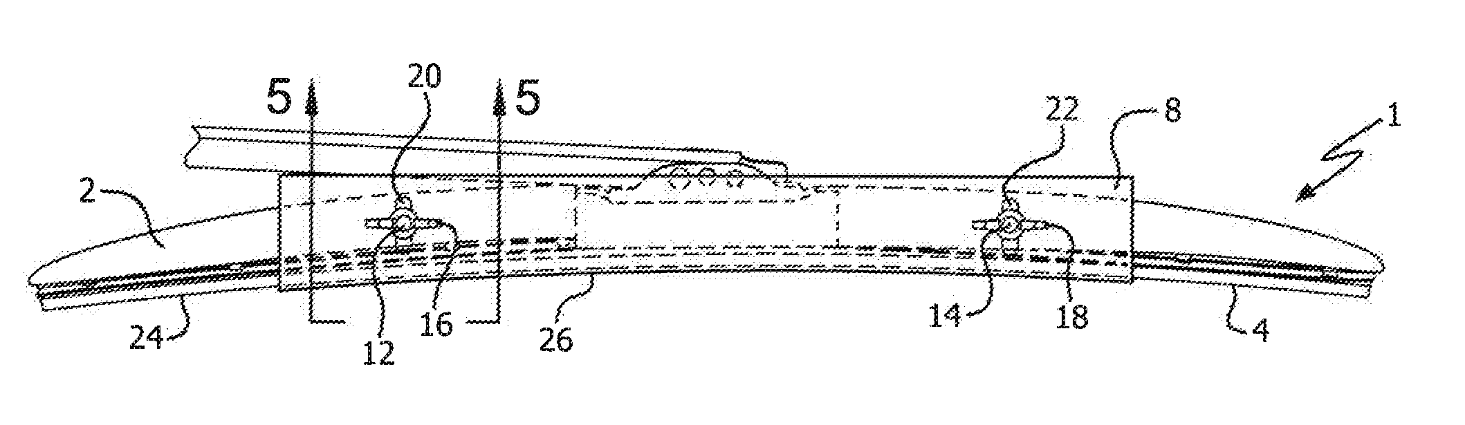 Windshield wiper with ice scraper attatchment