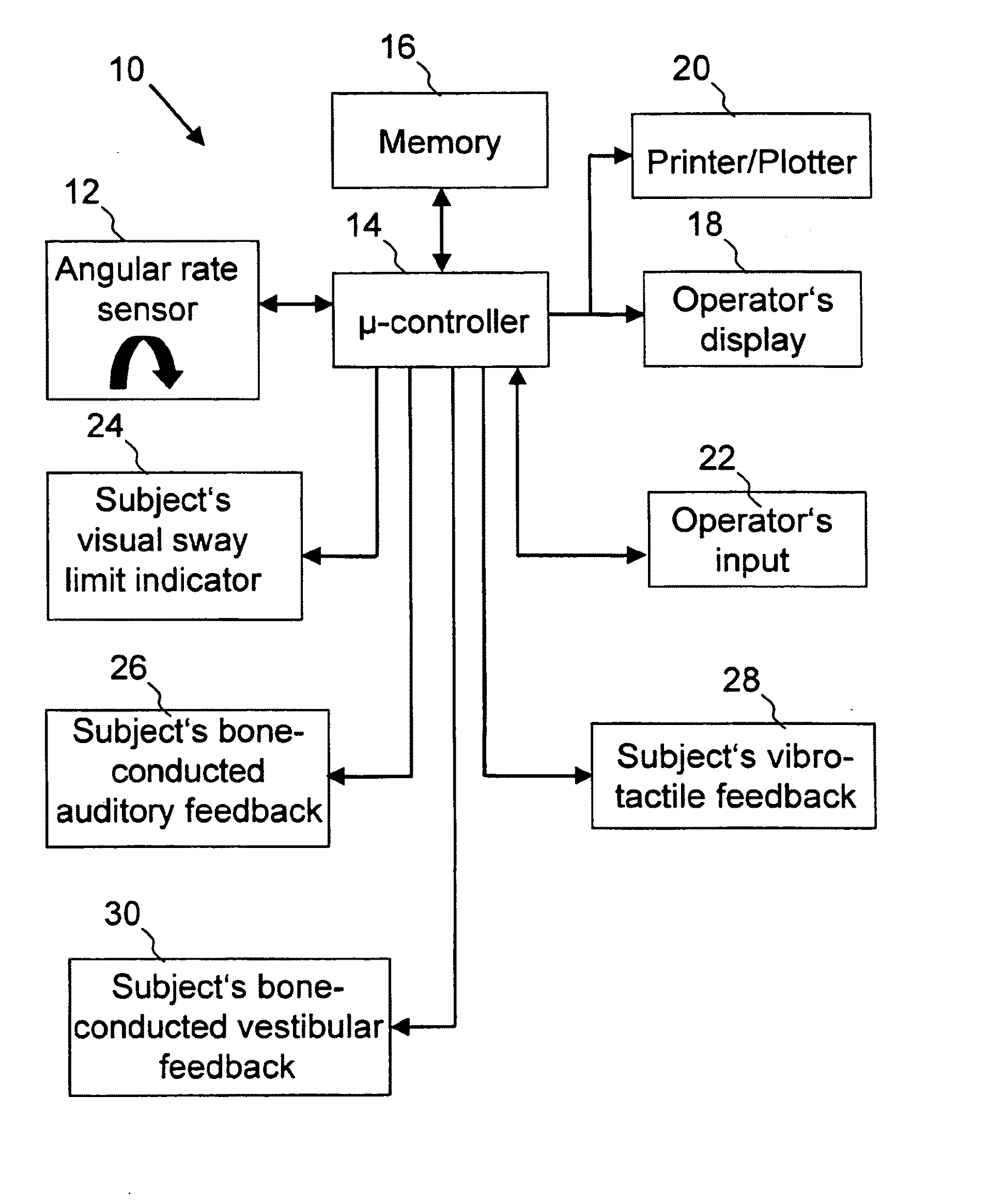 System and Method for Providing Body Sway Feedback to a Body of a Subject