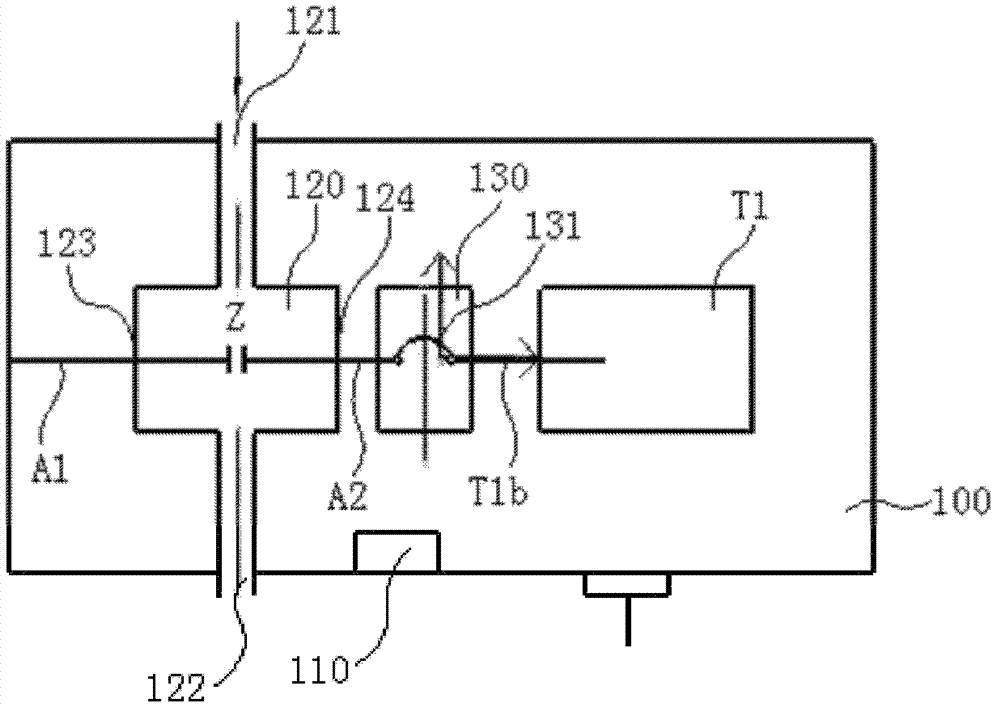 Device for monitoring electric strength of insulating oil medium for on-load tapping switch on line