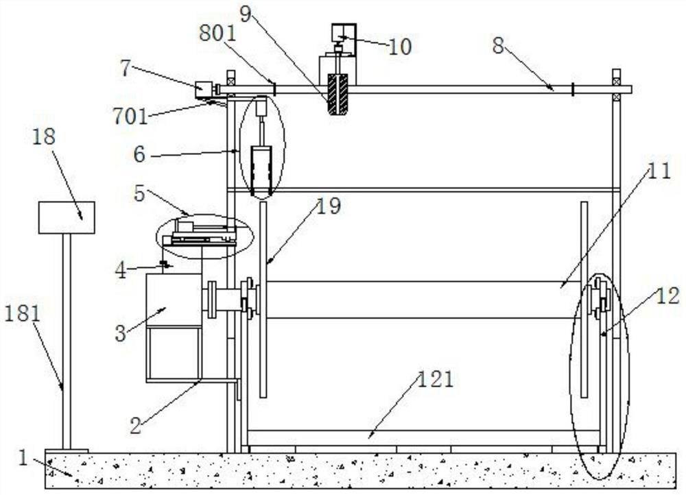 Multi-specification cable automatic winding device and winding method