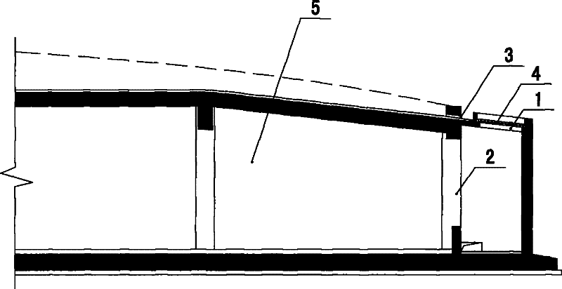 Lateral air exhaust and lighting structural system of underground garage