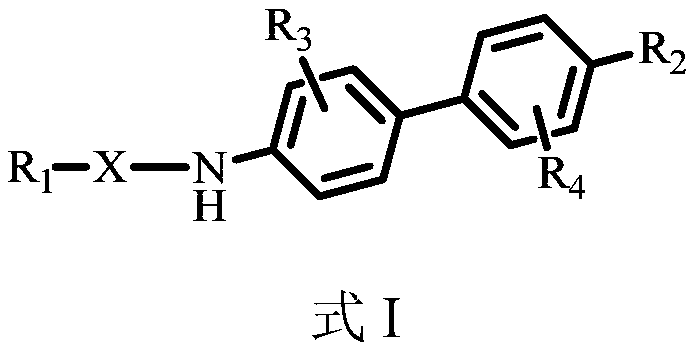 Benzidine compound and application thereof