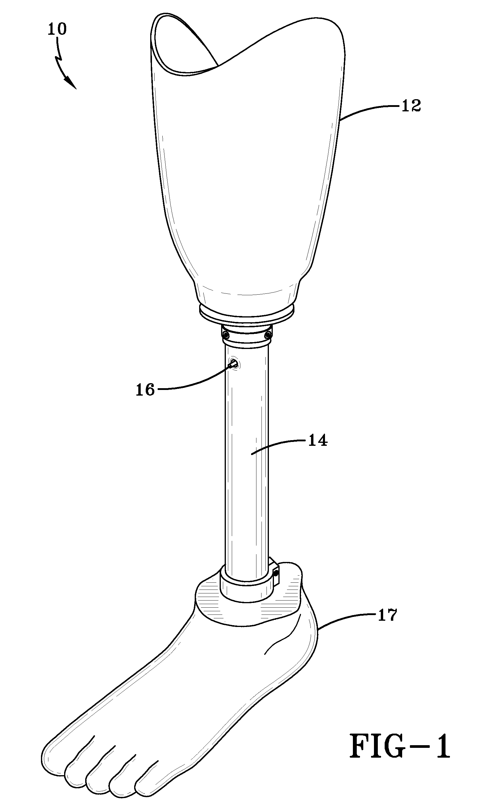 Prosthetic device utilizing electric vacuum pump