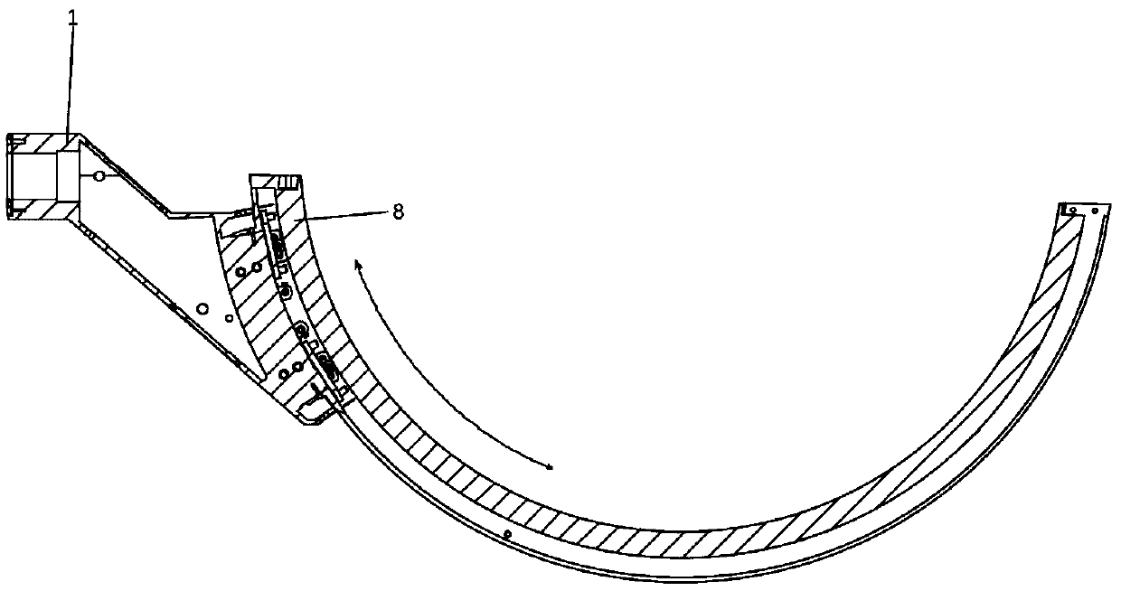 Automatic C-shaped-arm bearing laminating device