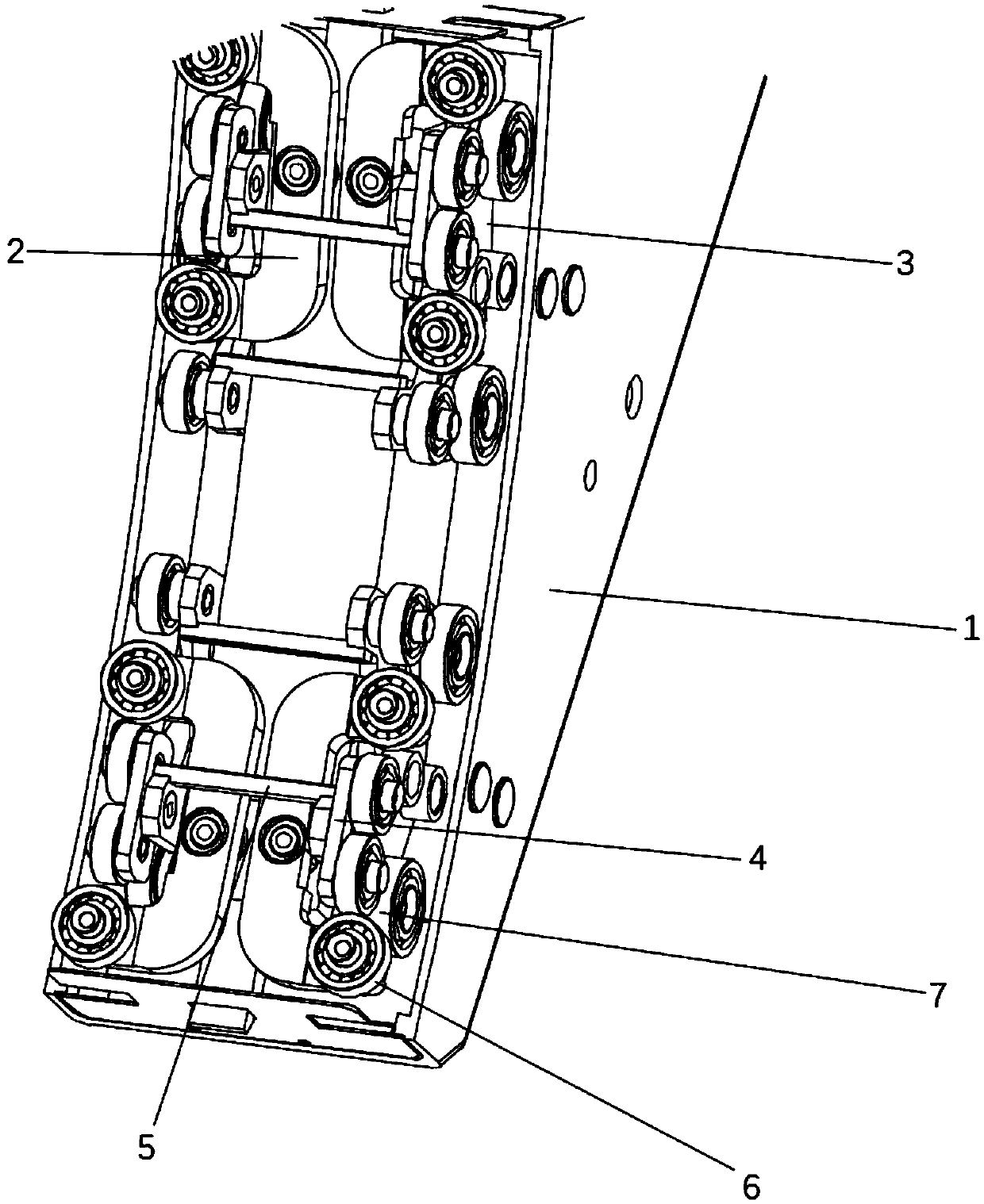 Automatic C-shaped-arm bearing laminating device