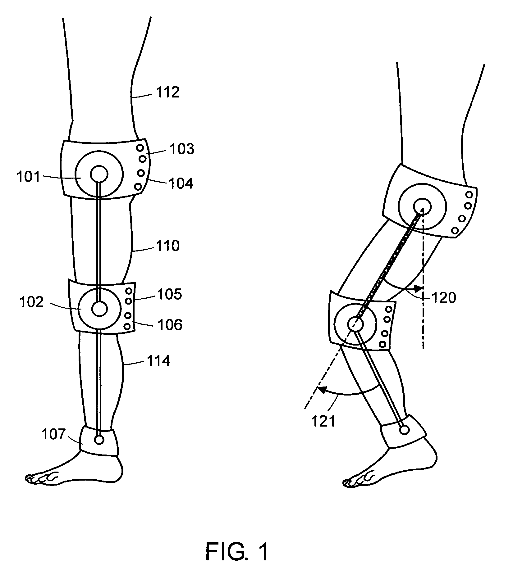 Apparatus and method for characterizing contributions of forces associated with a body part of a subject