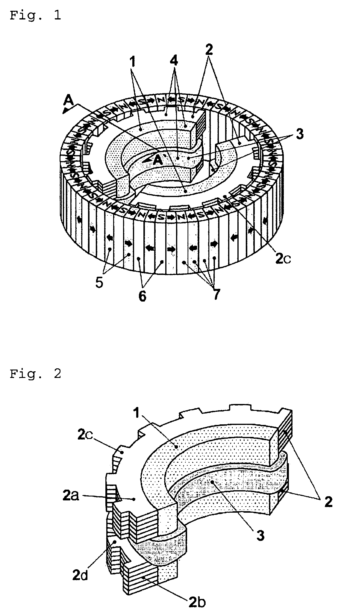 Permanent magnet excited transverse flux motor with outer rotor