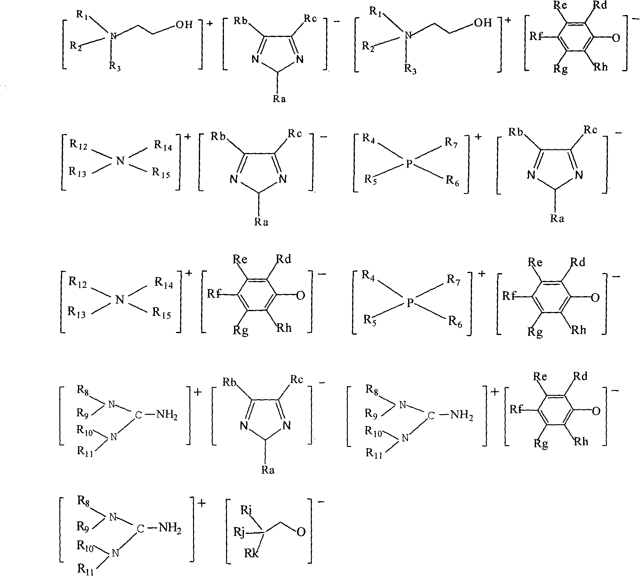 Alkaline ionic liquid as well as preparation and application thereof