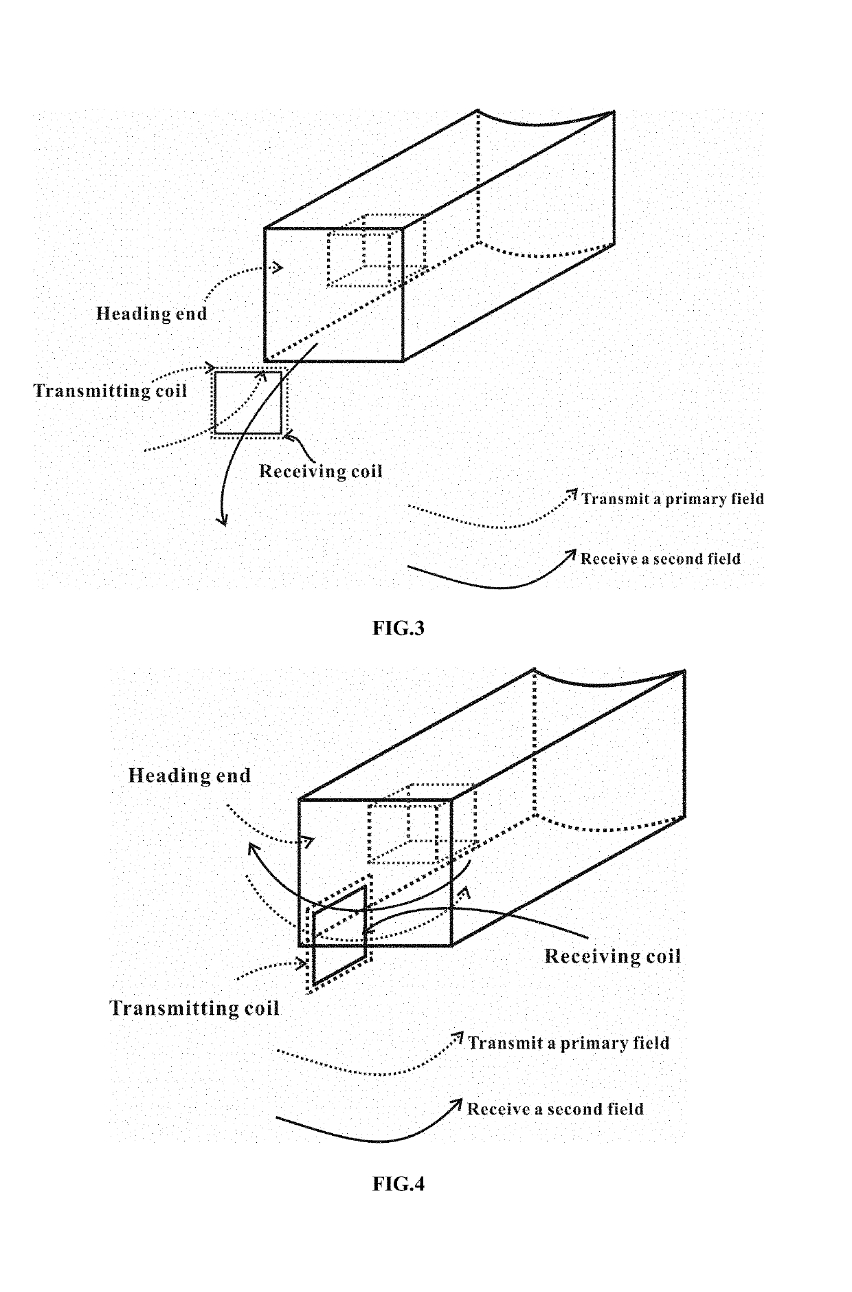 Mine tem three-component detection method