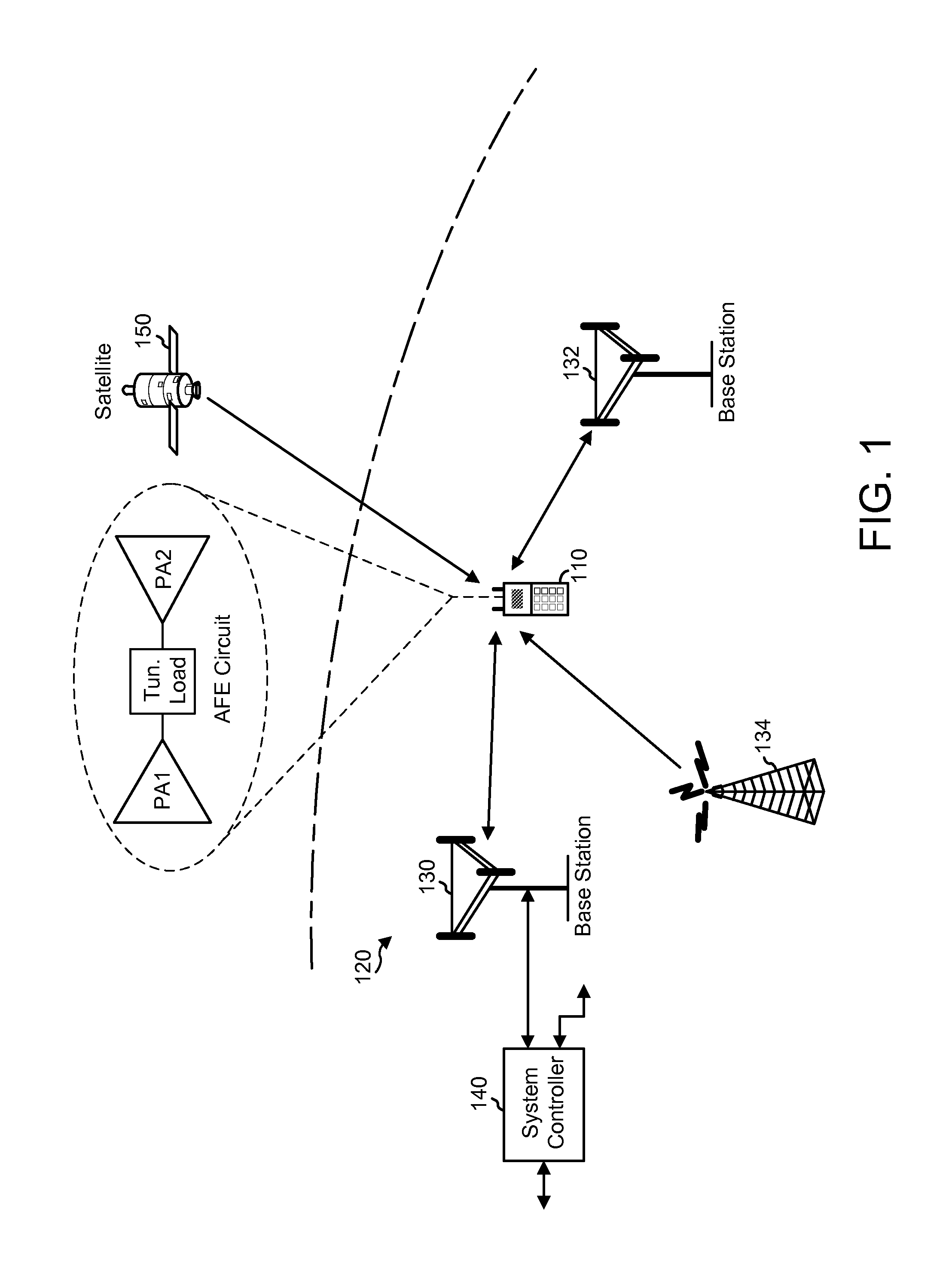 Switchable supply and tunable load impedance power amplifier