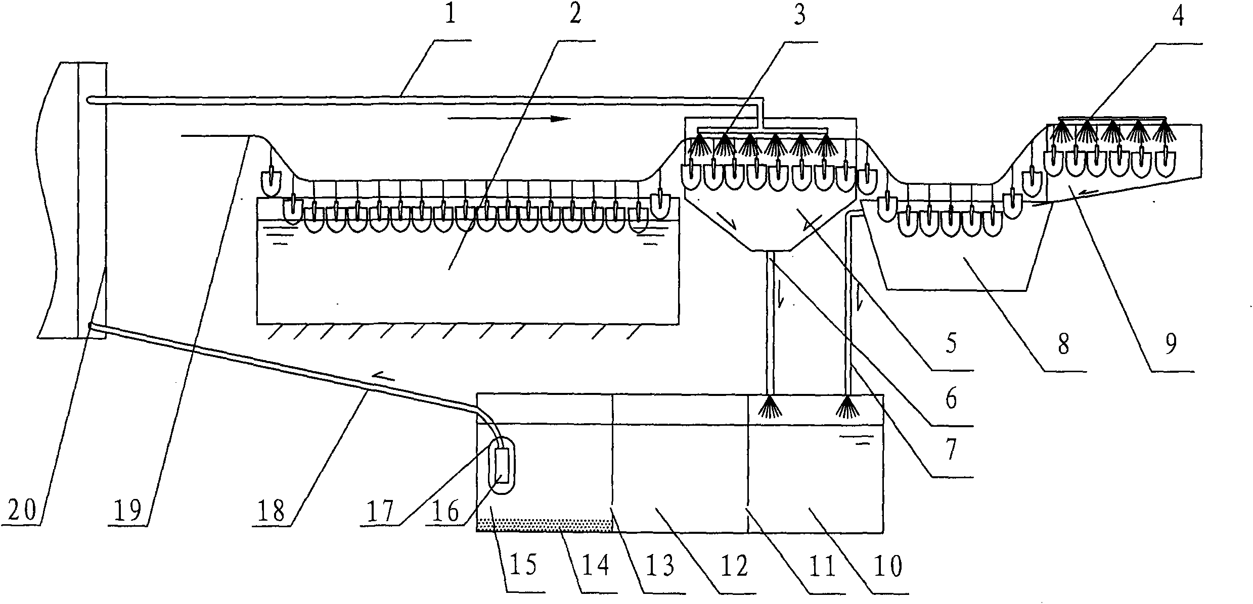 Spade heat-treatment medium recovering device and method for recovering medium using the device