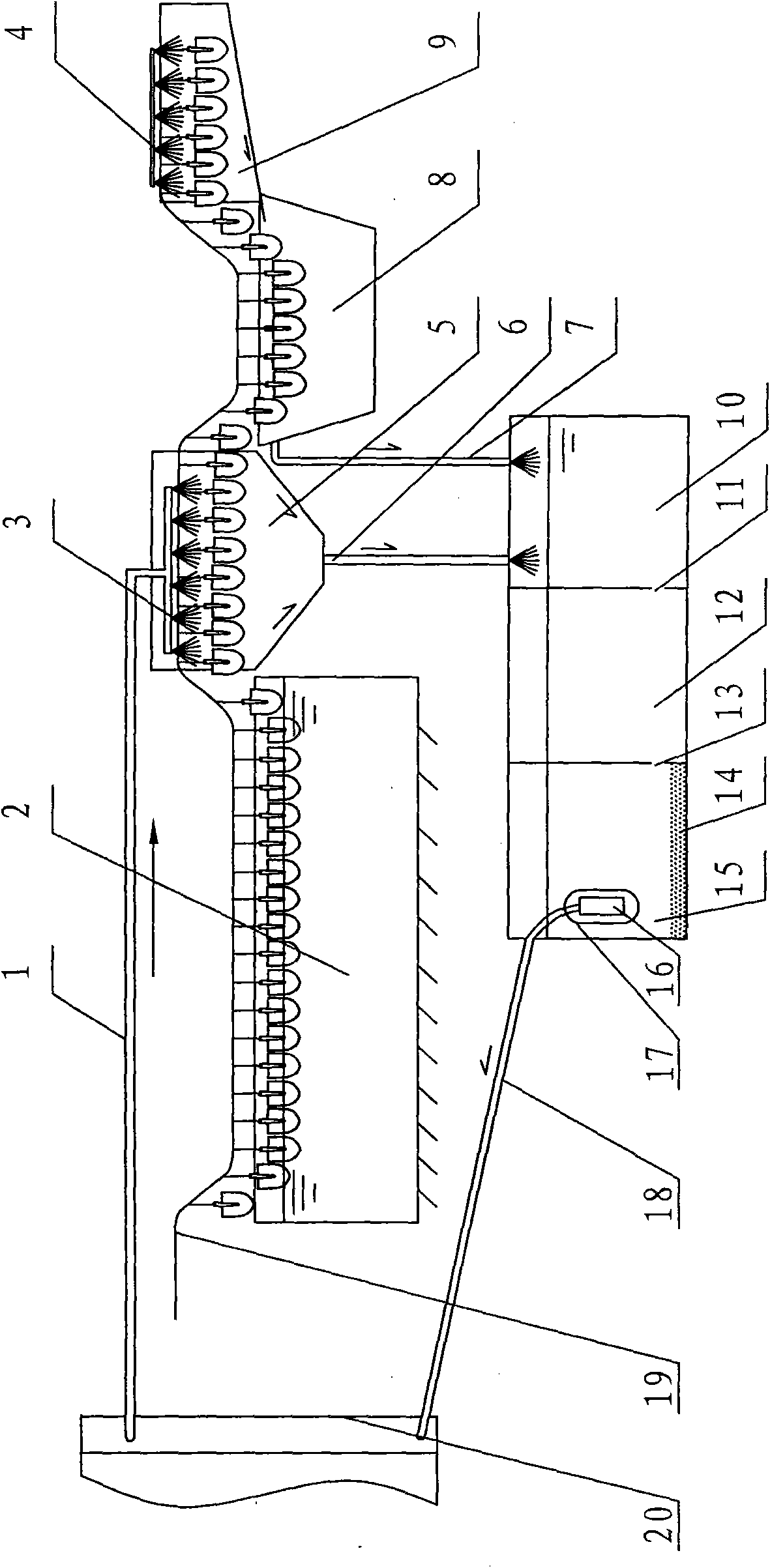 Spade heat-treatment medium recovering device and method for recovering medium using the device