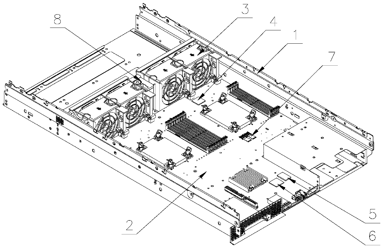 Automatic fire extinguishing system for server