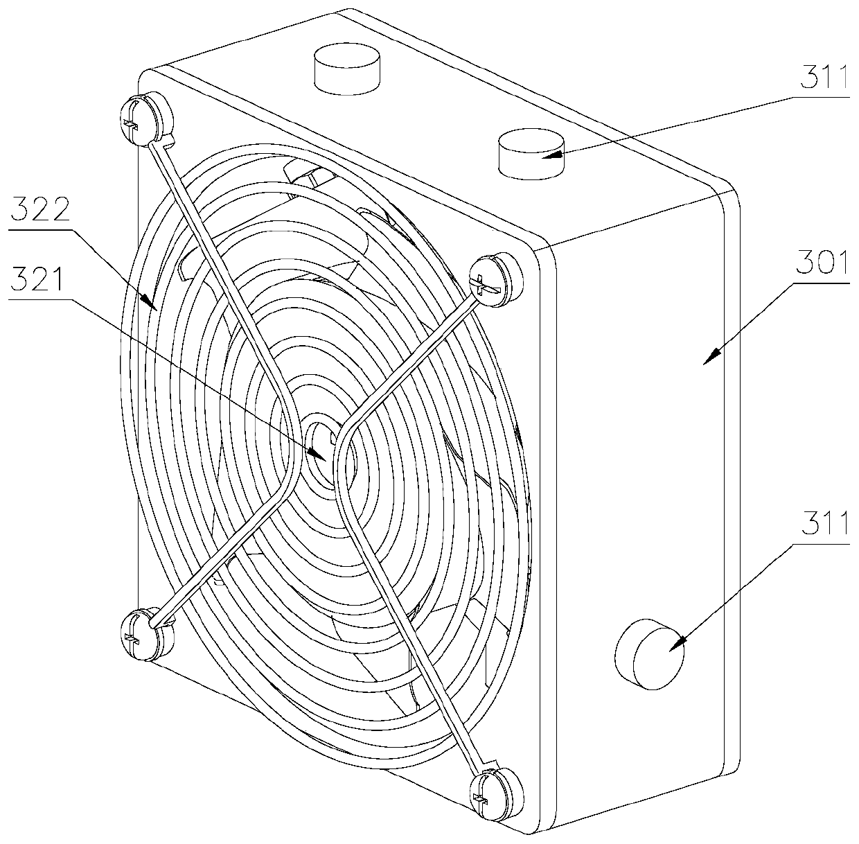 Automatic fire extinguishing system for server