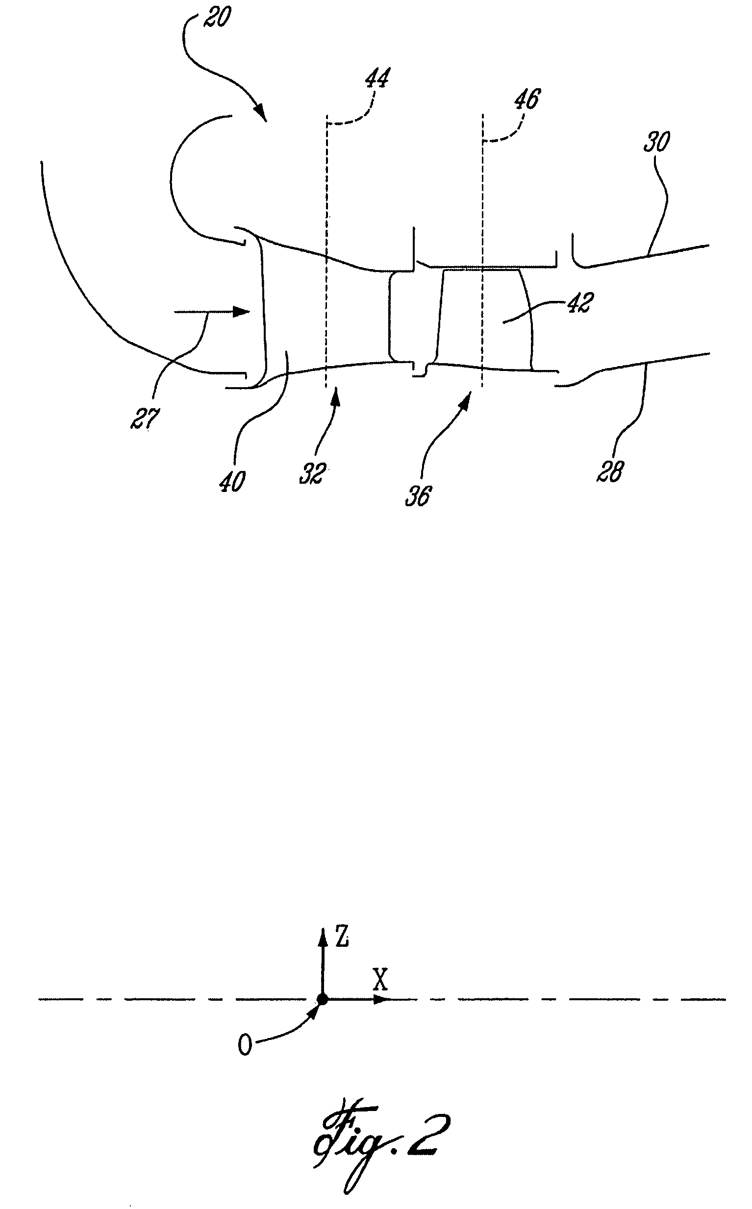 Compressor turbine vane airfoil profile