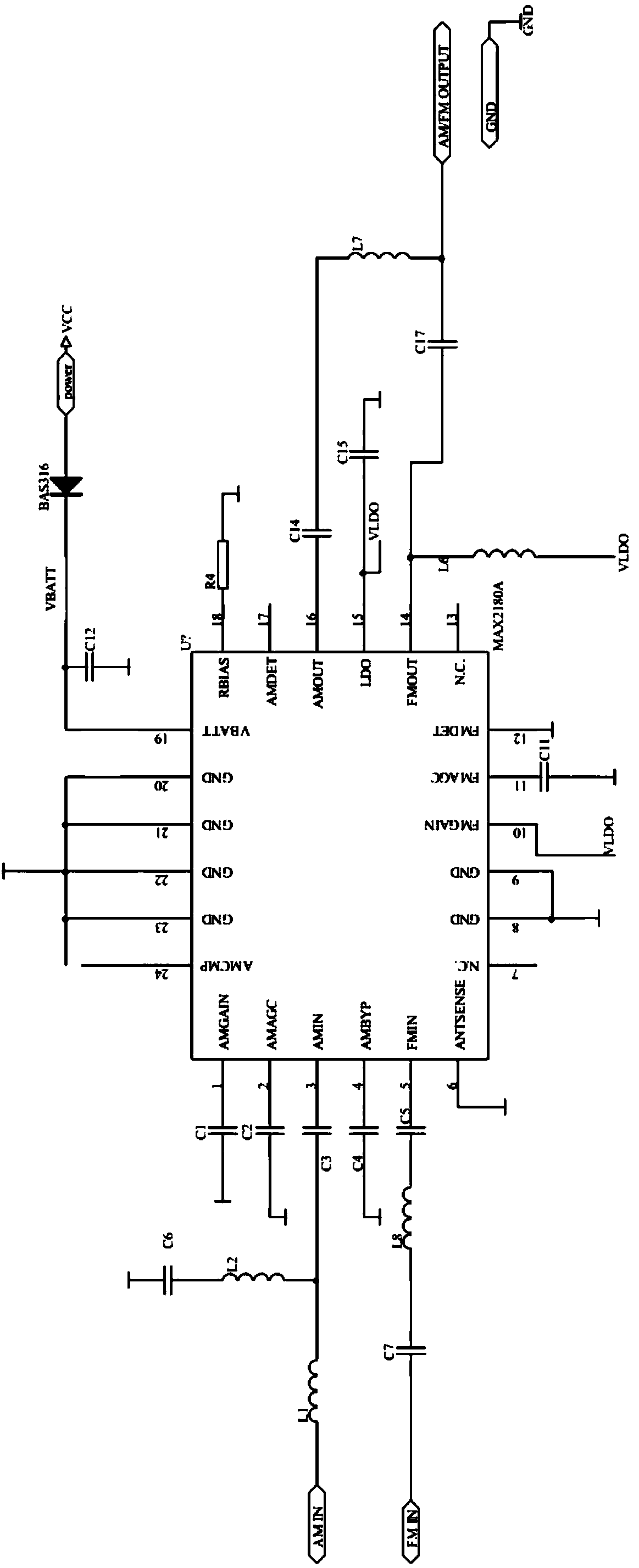 Vehicle-mounted active glass antenna and manufacturing method thereof