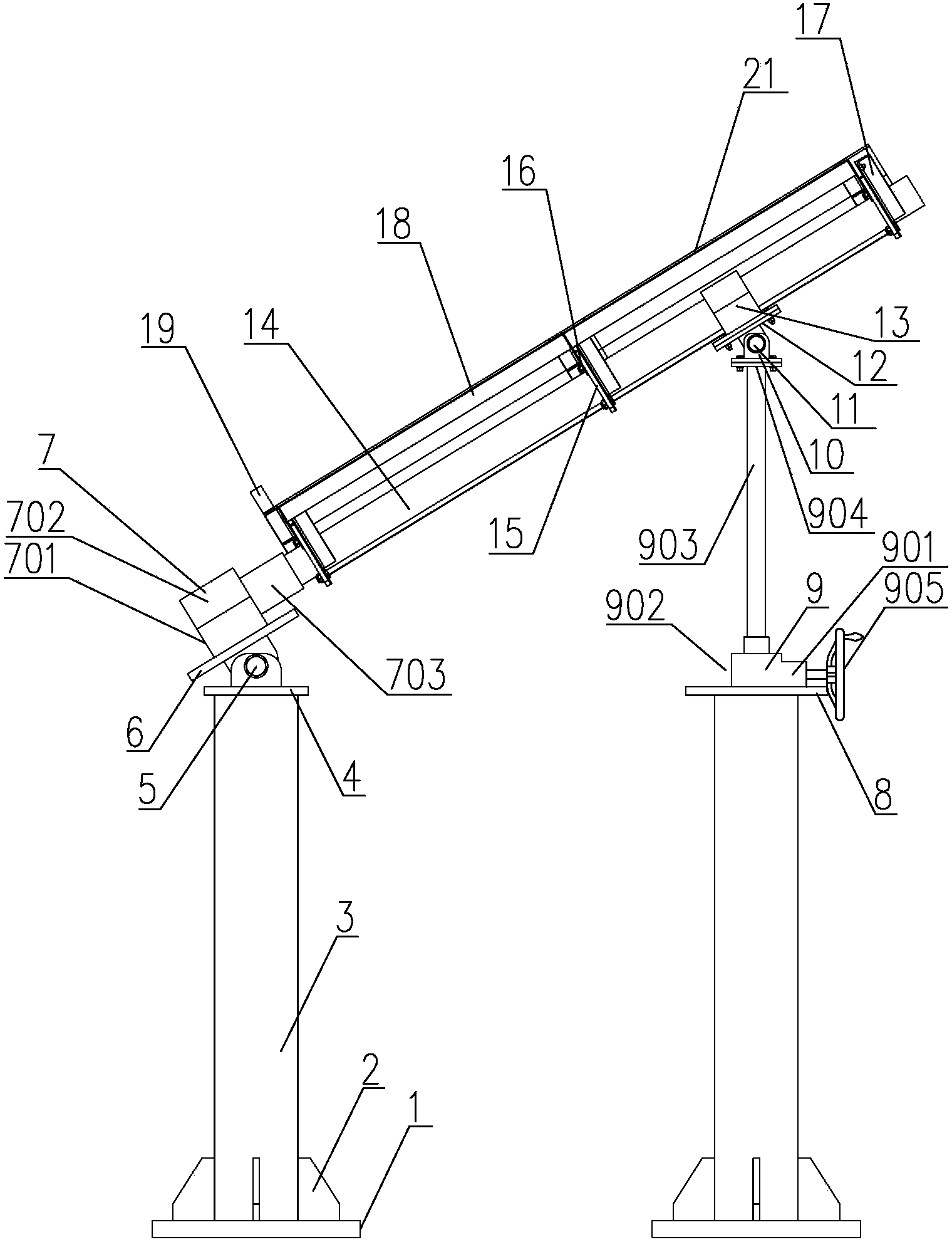 Novel ecliptic tracker for solar energy