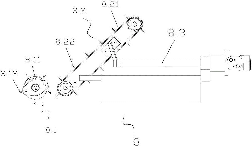 Combined peanut harvesting machine