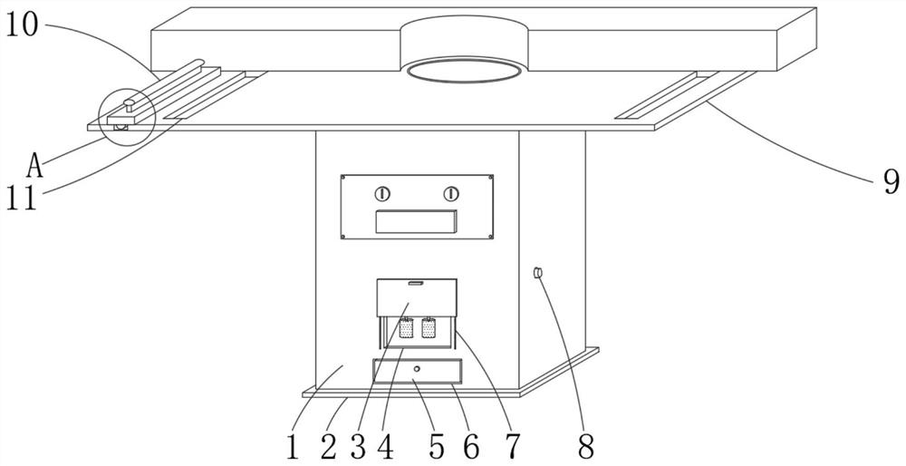 Cleaning device of leftover materials at knife edge of edge trimmer