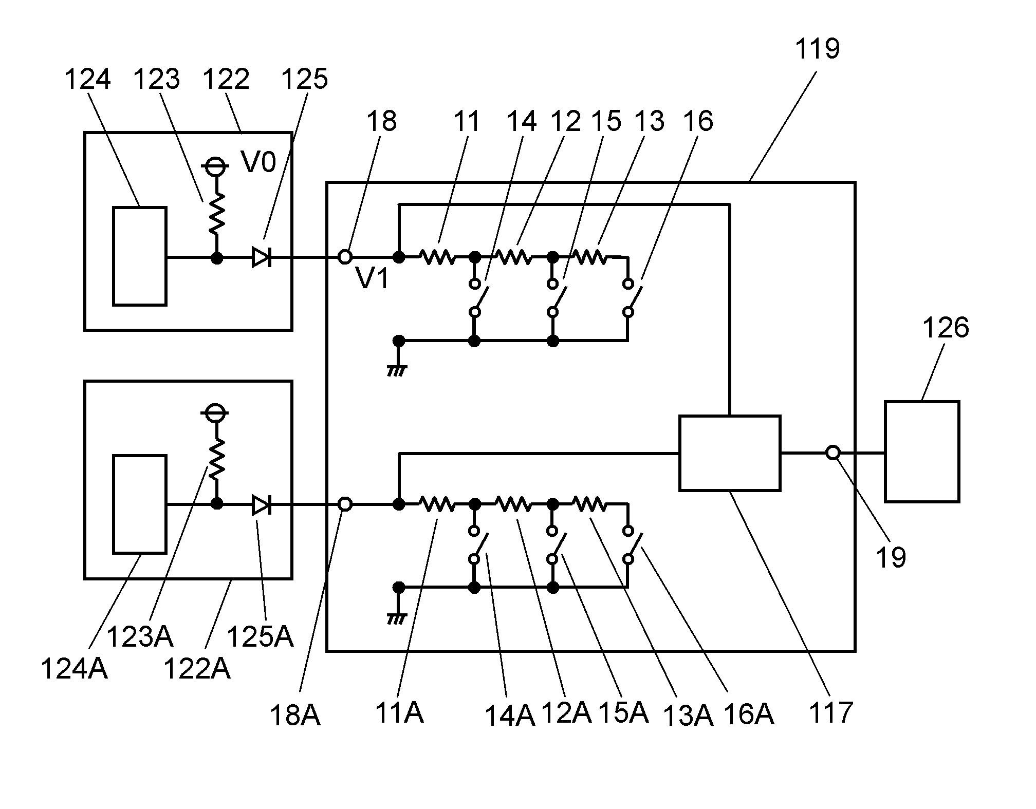 Input device and method for detecting switch of input device