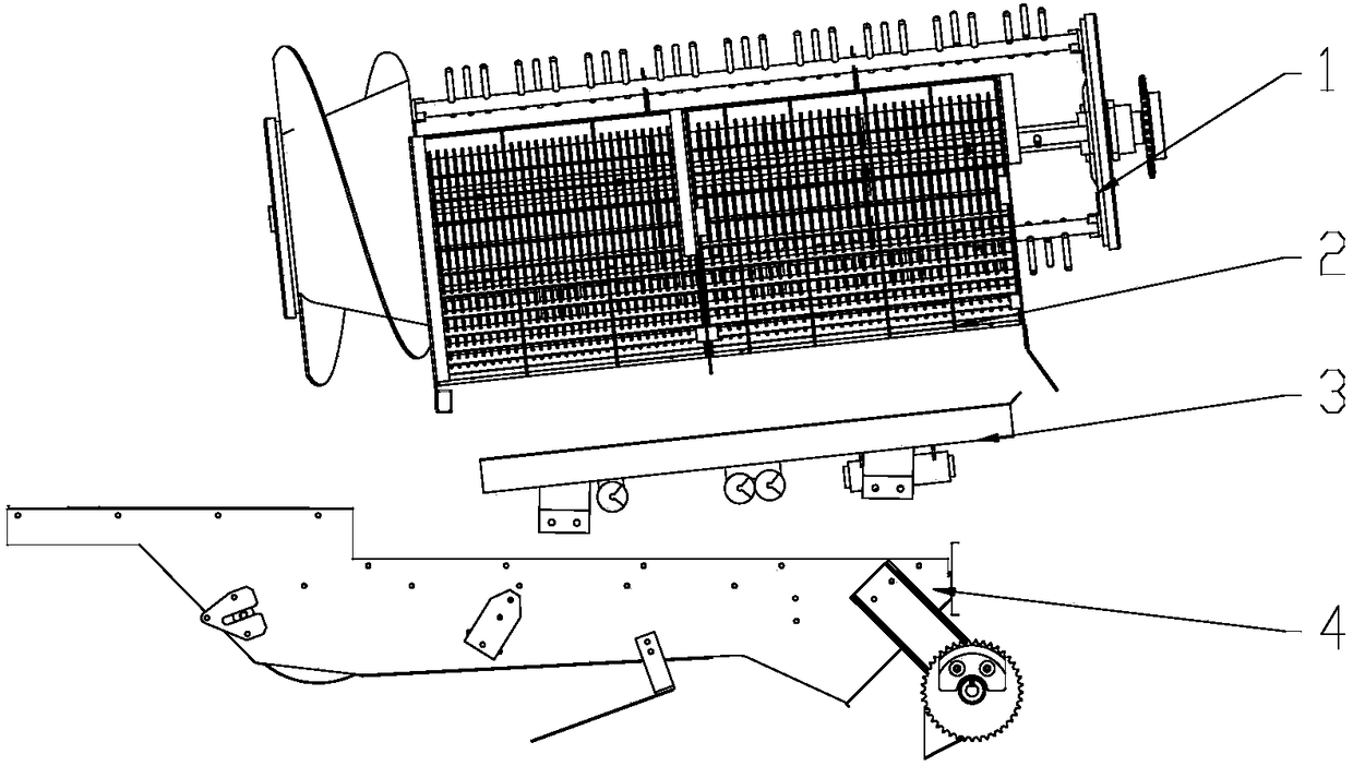 Material conveying apparatus with functions of uniformly distributing material and performing self-excitation vibration