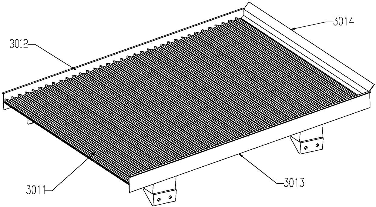 Material conveying apparatus with functions of uniformly distributing material and performing self-excitation vibration