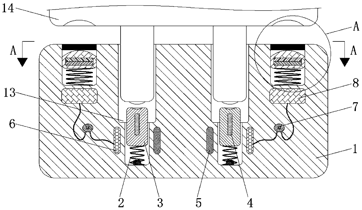 Waterproof power socket based on electromagnetic control and capacitance change