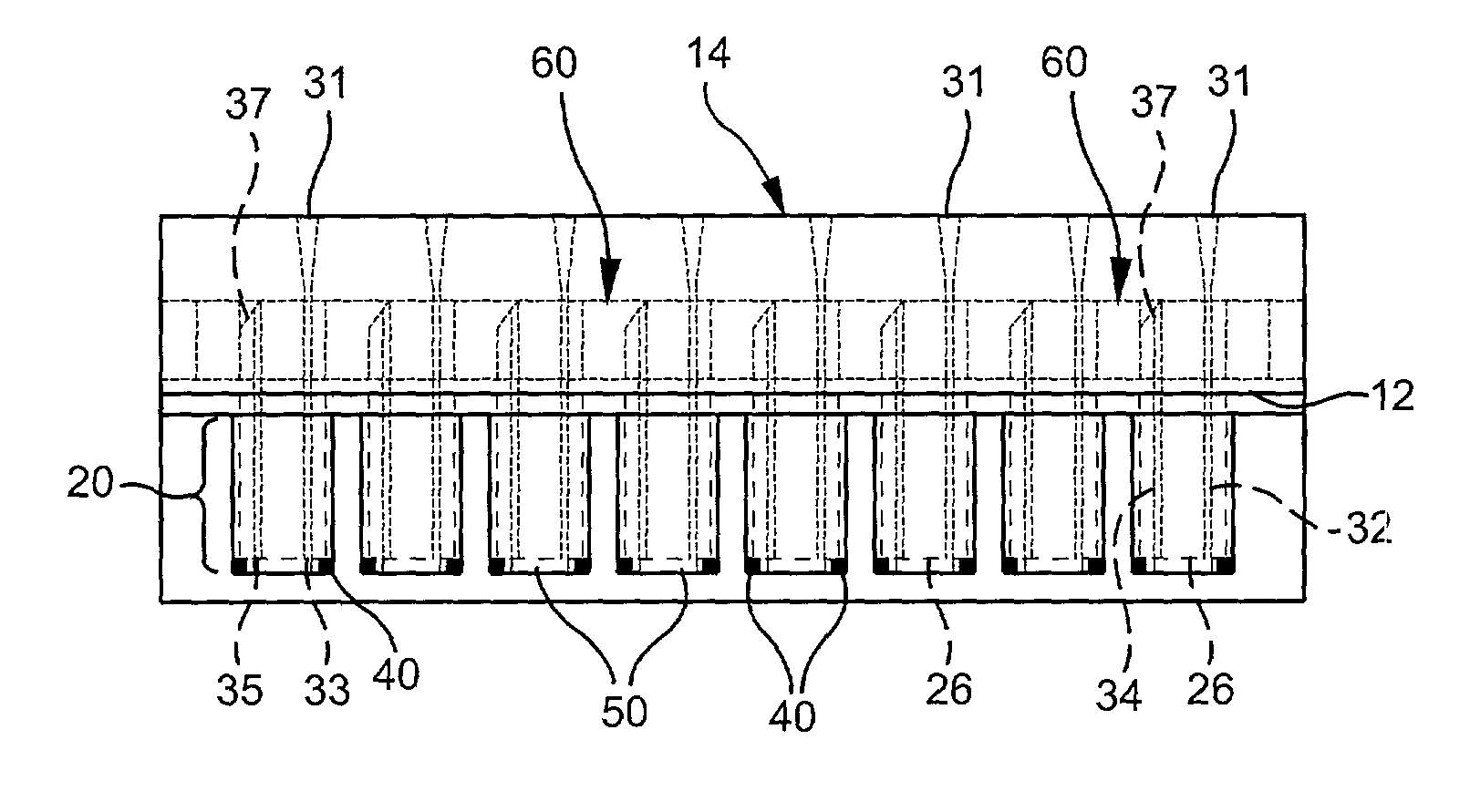 Microcolumn-based, high-throughput microfluidic device