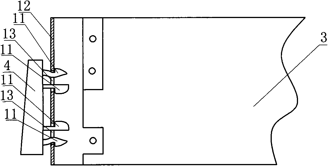 Drawer backboard connecting device