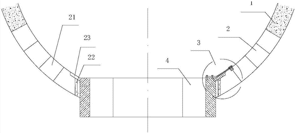 Assembling type connecting aisle structure and construction method thereof