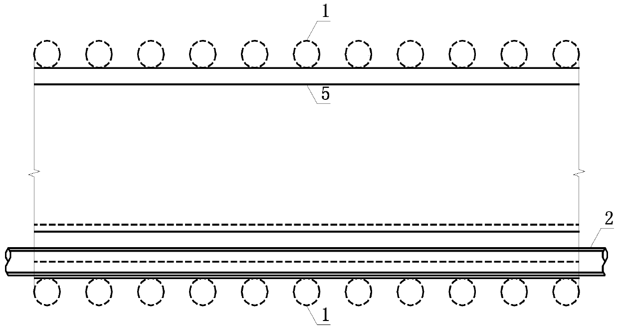 Structural system for solving conflict between underground structure and municipal pipelines