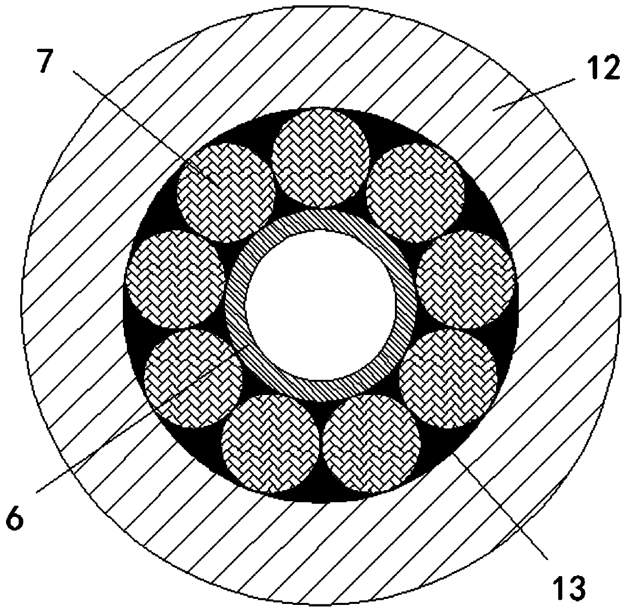 Complete grouted anchor cable