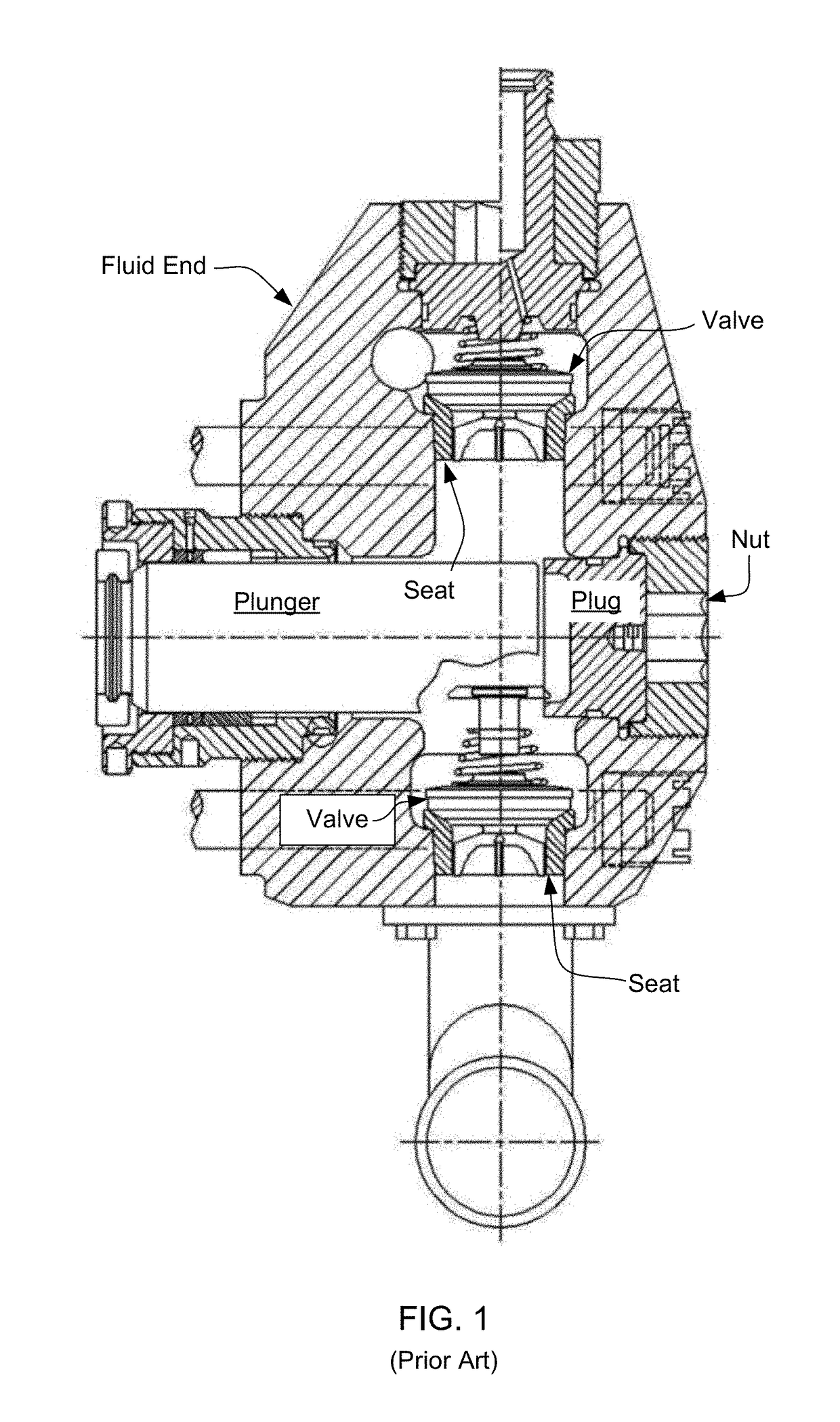 Frac pump sealed nut assembly