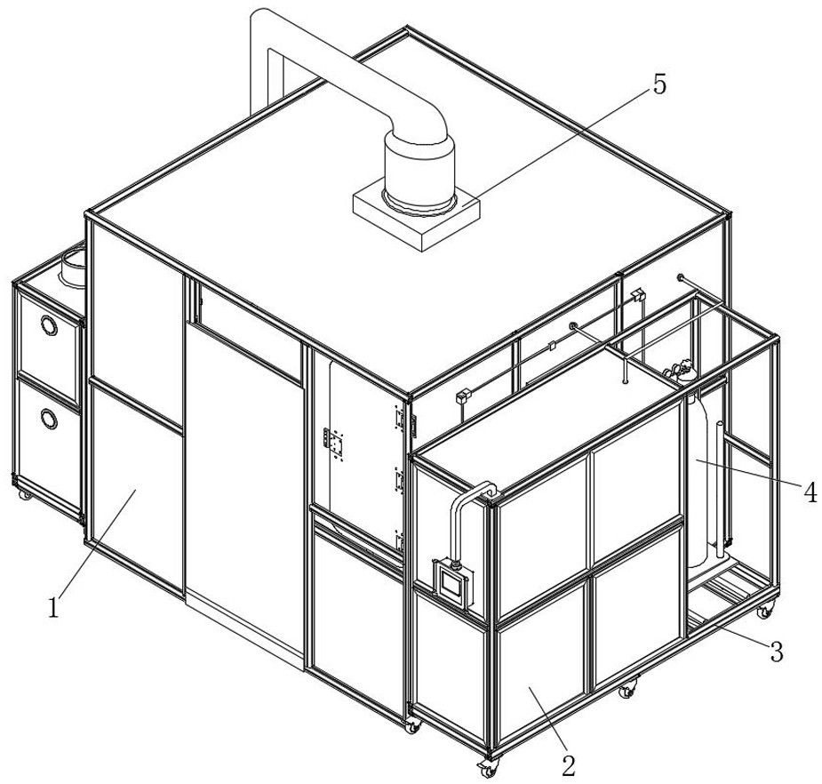 Overall deodorization detection device for intelligent pedestal pan