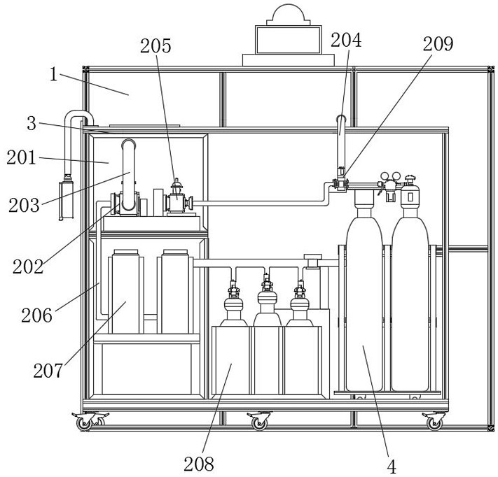 Overall deodorization detection device for intelligent pedestal pan