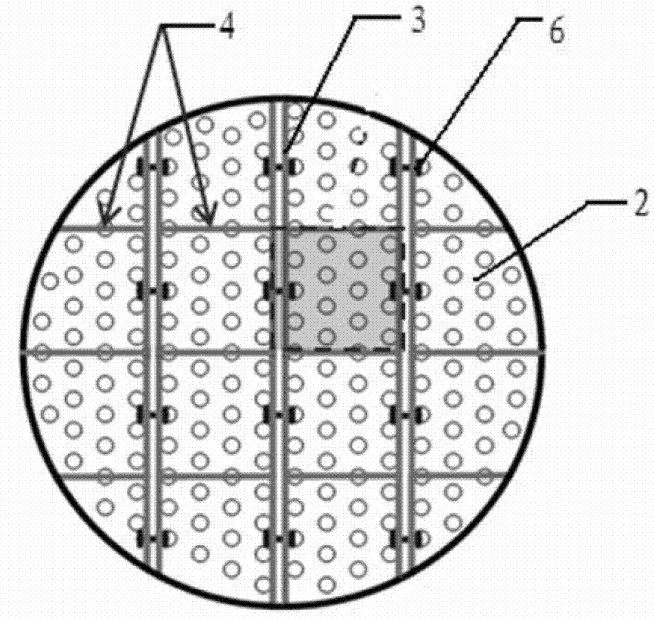 Ultra-large high-efficiency high-operation-flexibility high-throughput anti-blocking composite flow-through tray