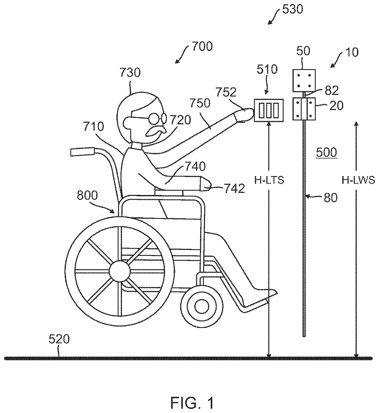 Apparatus to enable a handicapped person to install and service a device adjacent a ceiling