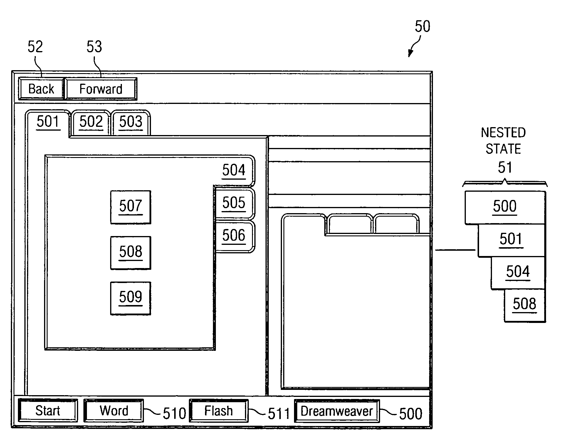 Management of user interaction history with software applications