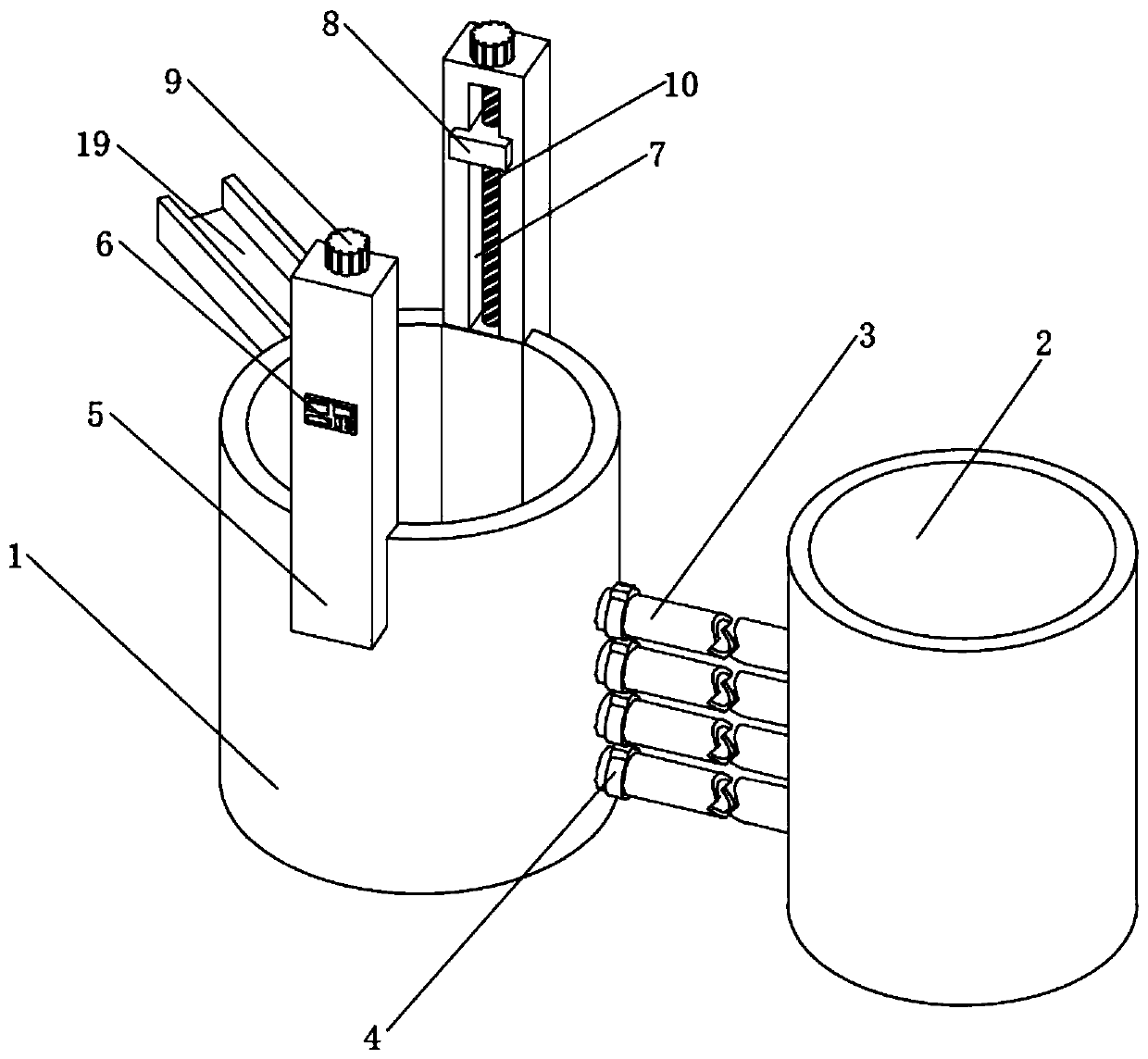 Comprehensive treatment and recycling device for agricultural polluted wastewater