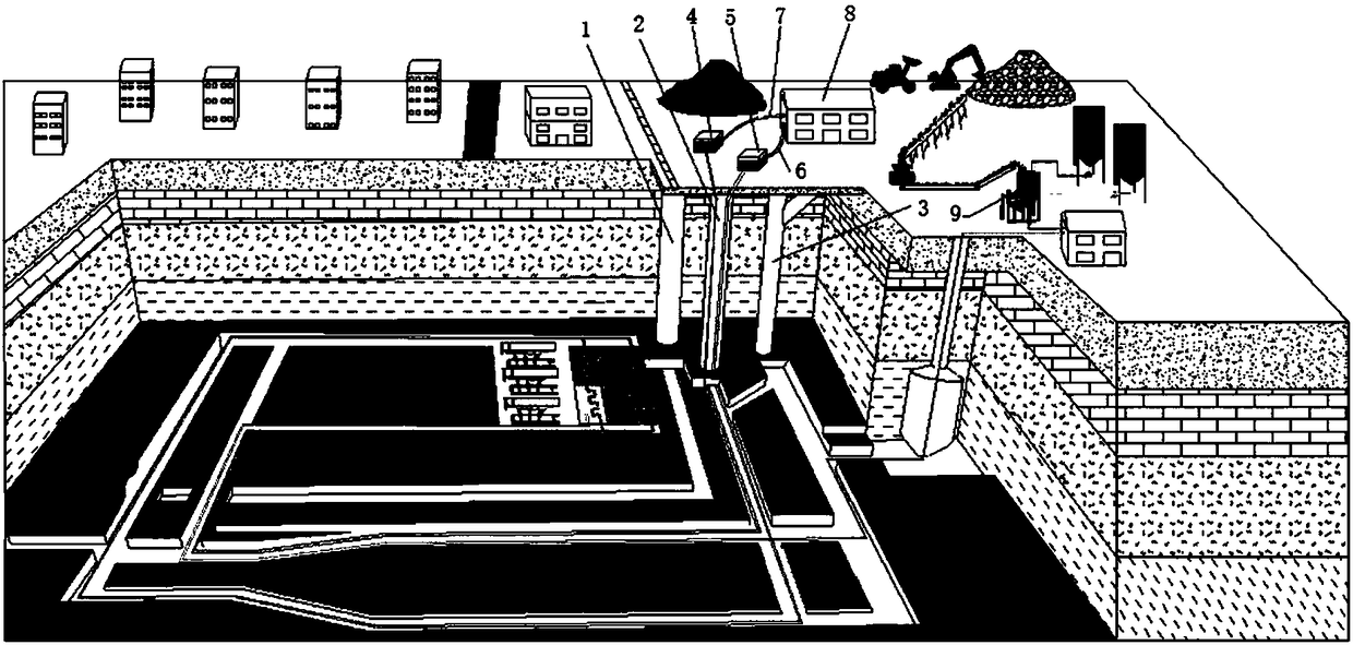 Deep coal and terrestrial heat cooperation mining equipment and method