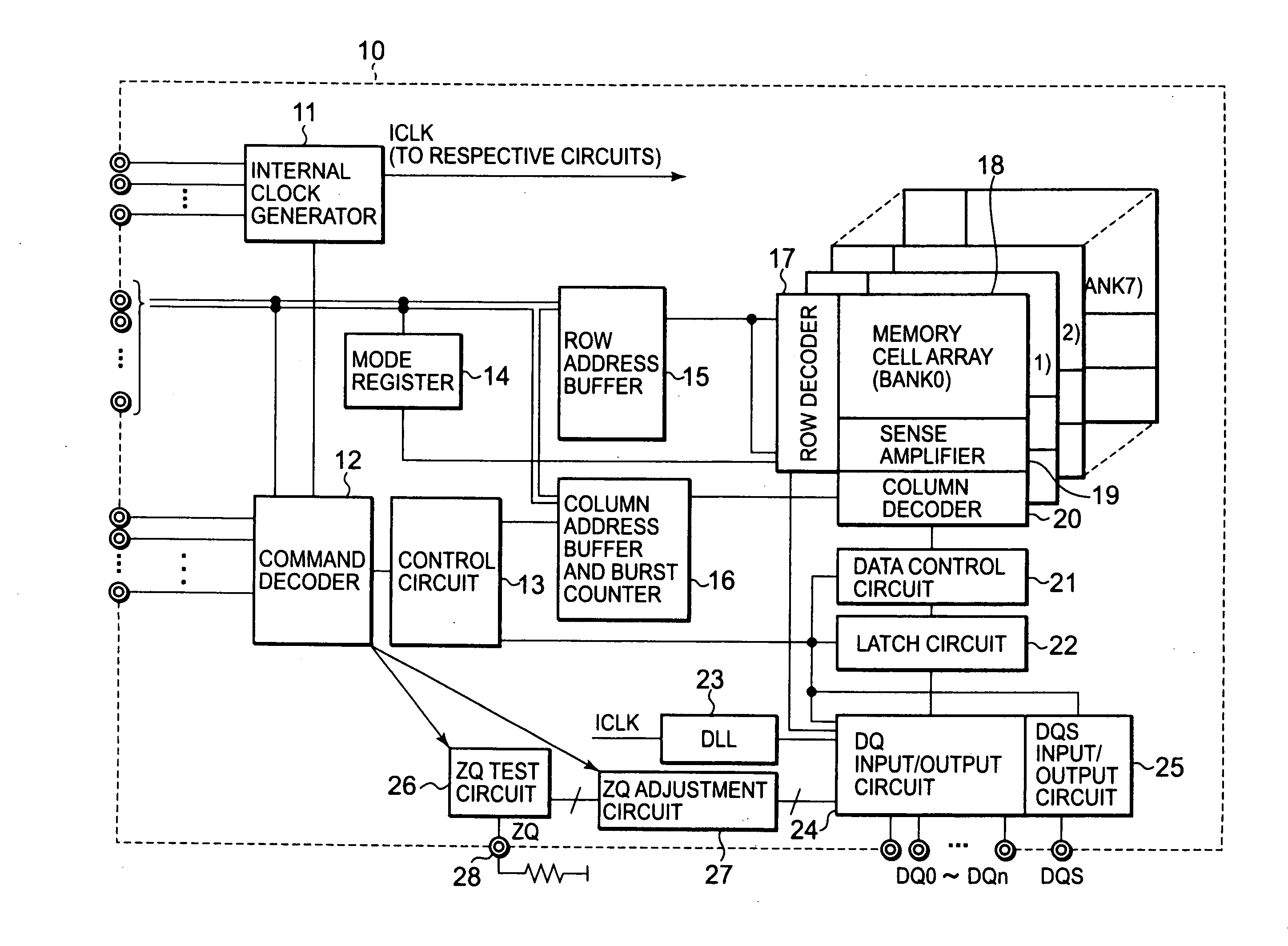 Semiconductor device, system with semiconductor device, and calibration method