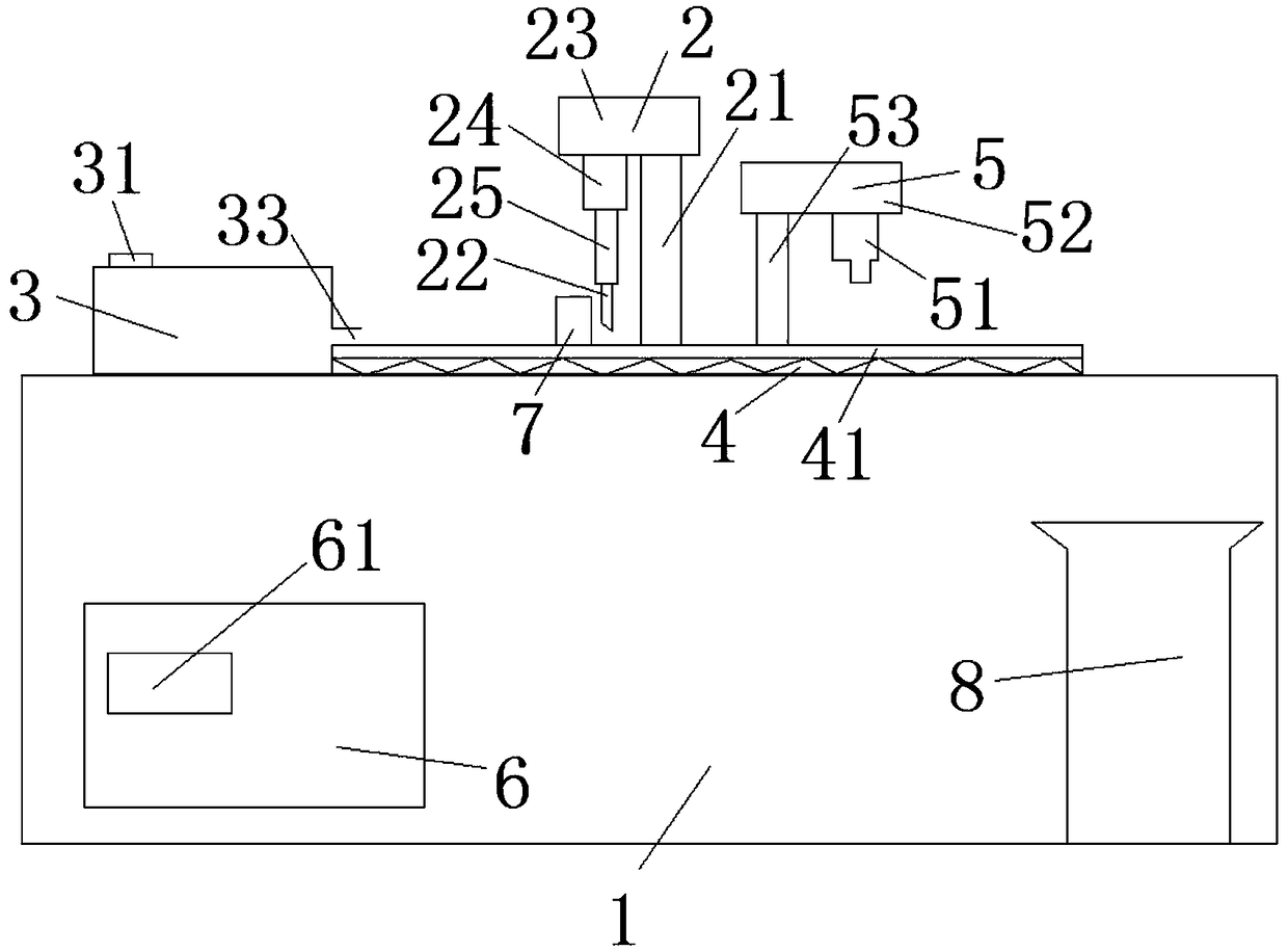 PCB fixing and cutting device