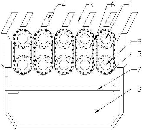 Wavy chain pulverizator for photosensitive raw materials