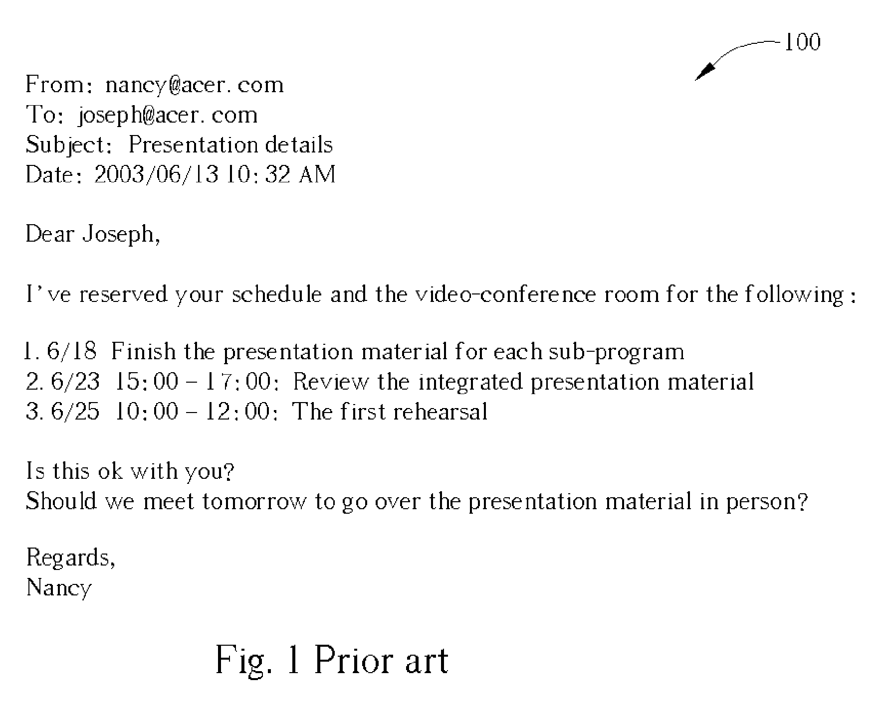 Method and apparatus for computerized extracting of scheduling information from a natural language e-mail