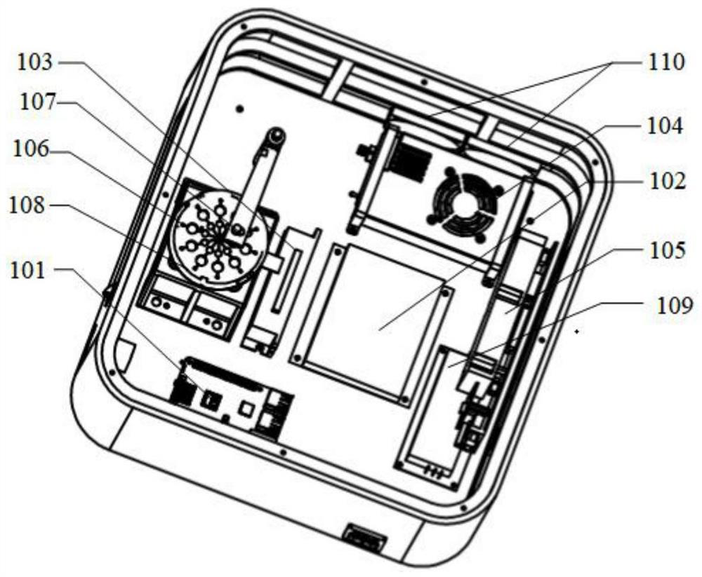 Mark-free tumor marker detection system and method based on micro-nano structure optical chip