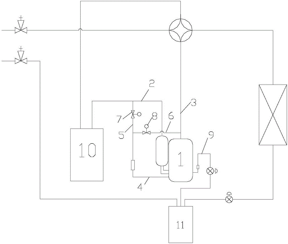 Variable-displacement-ratio double-stage compression air conditioner system and control method thereof