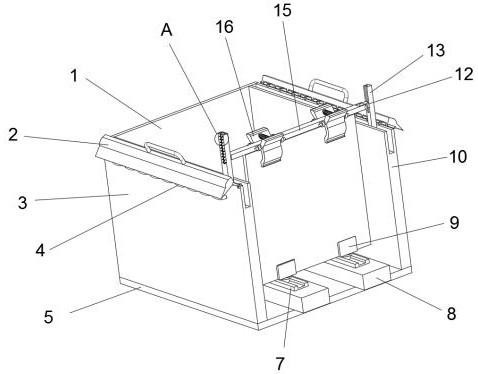 Marble slab clamping frame for background decoration for logistics transportation