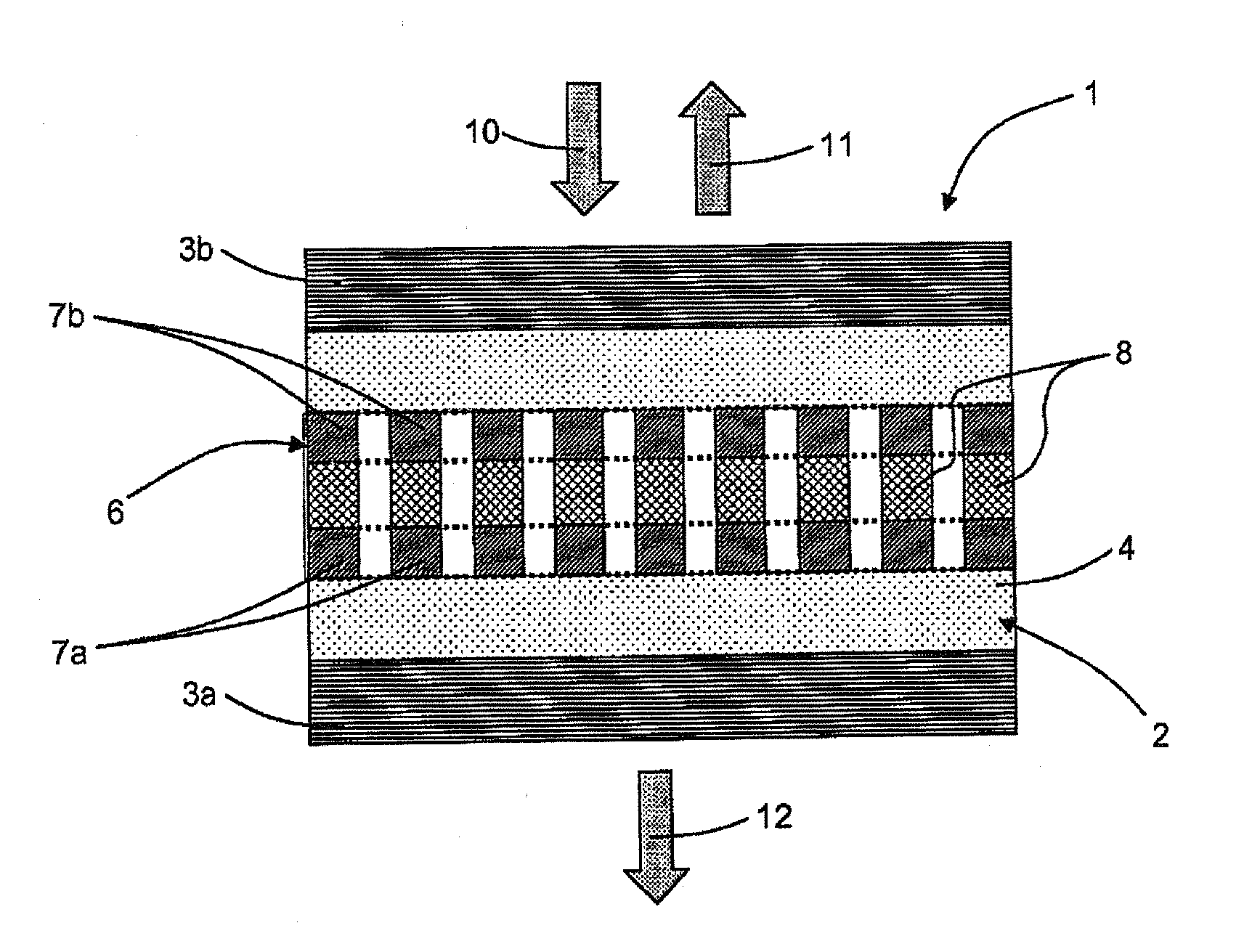 Device for controlling optical frequency, method of manufacturing such a device