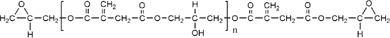 Itaconic acid glycidyl ester, and preparation method and application thereof