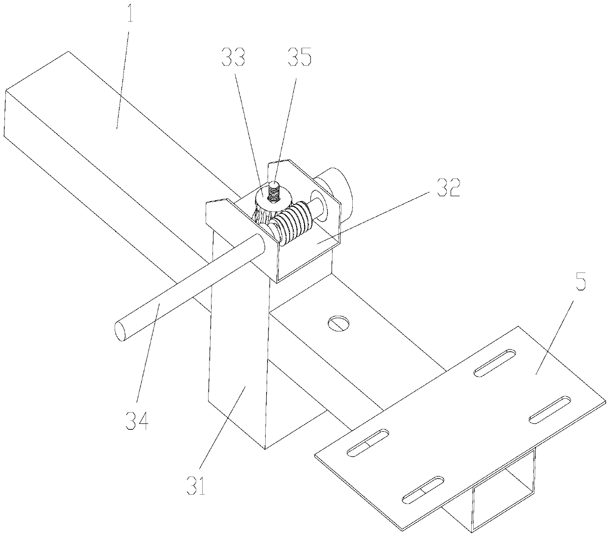 Micro bending half-feeding combine harvester frame structure of based on girder